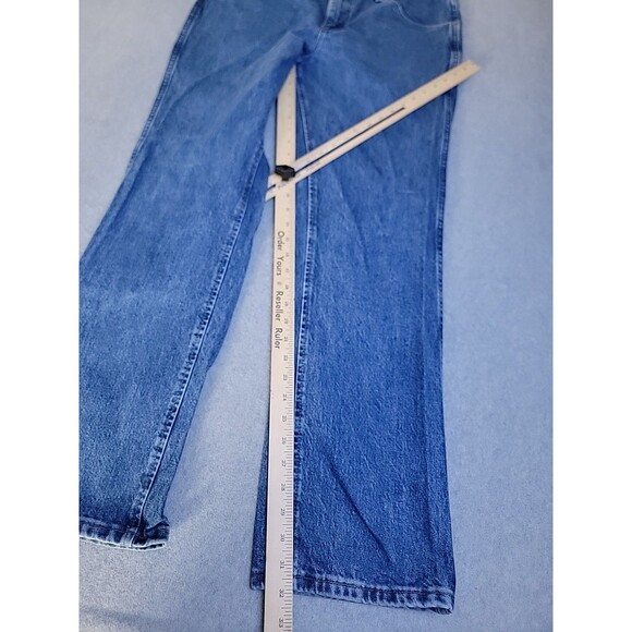Vintage Wrangler Jeans Mens 36x32  MWZ Slim Straight Blue Cotton Western Mid - Picture 2 of 13